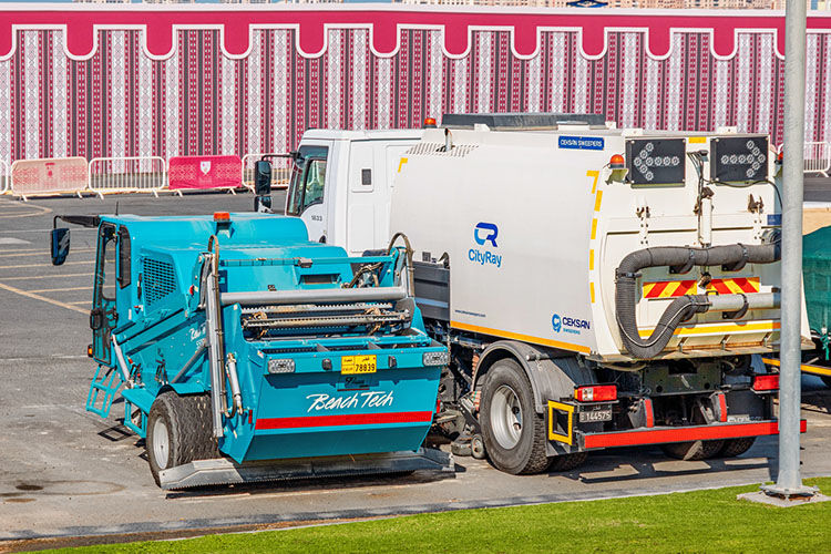 sanitation truck at world class soccer 2026